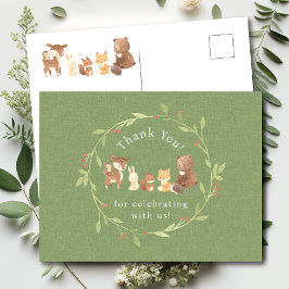 Bezauberter Wald Danke Postkarte