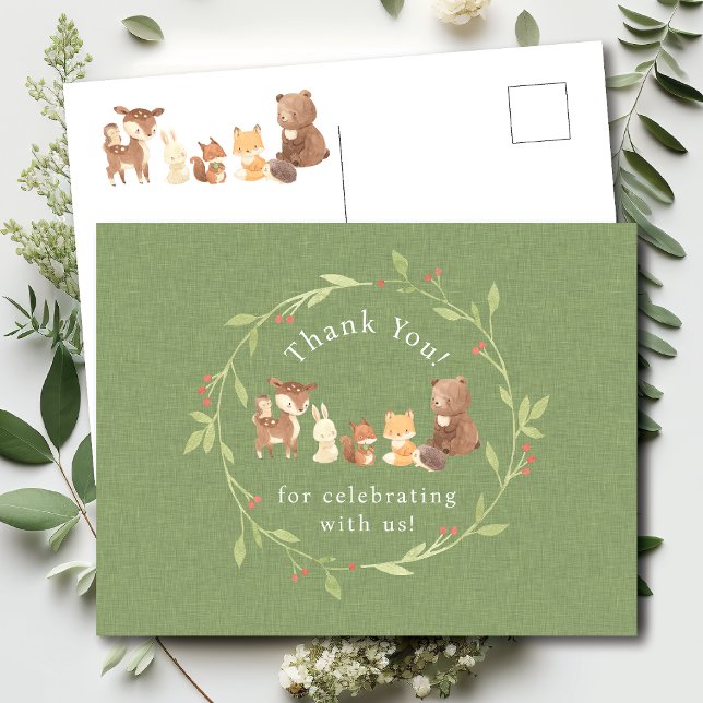 Bezauberter Wald Danke Postkarte (Von Creator hochgeladen)