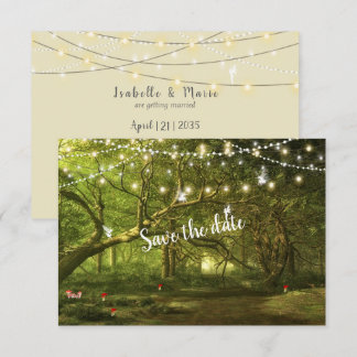 Bezauberter Wald, Fairies, Hochzeiten von String-L Save The Date