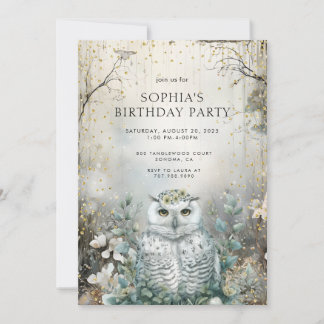 Bezauberter Wald Fairytale Geburtstag Einladung