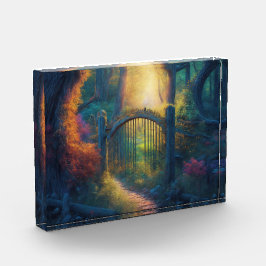 Bezauberter Waldgarten | Digitaler Kunstblock Fotoblock
