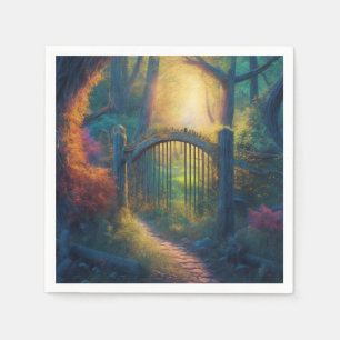 Bezauberter Waldgarten   Paper Napkins Serviette