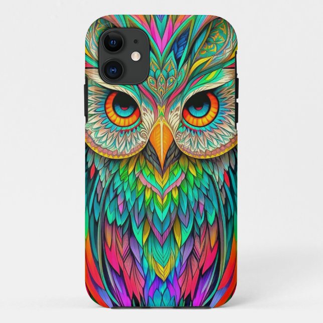 Bezauberter Waldwächter: Owl iPhone Cover" Case-Mate iPhone Hülle (Rückseite)