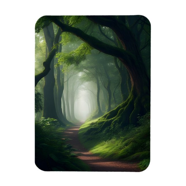 Bezauberter Waldwaldspazierweg Kühlschrank Magnet (Vertikal)