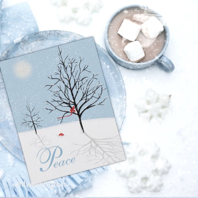 Bezauberter Weihnachtsfeiertag Postkarte (Von Creator hochgeladen)