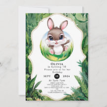 Bezauberter Woodland Bunny Birthday
