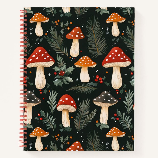 Bezauberter Woodland Urlaub Notizbuch (Vorderseite)