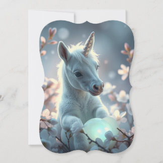 Bezaubertes Einhorn mit der Magie im Frühling.