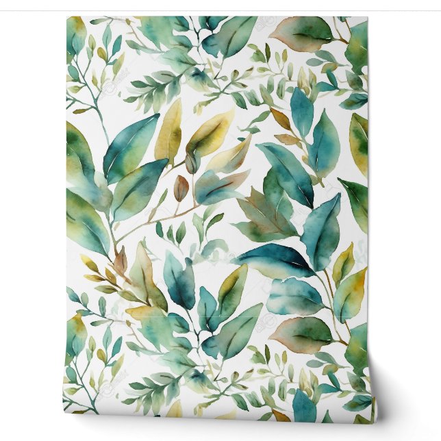 Bezaubertes Evergreen Ballet Botanisch Tapete (Abrollen)