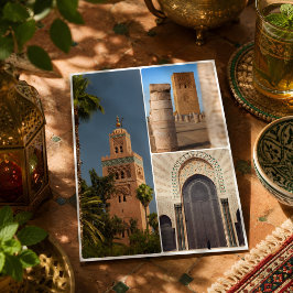 Bezauberung der marokkanischen Medina-Architektur  Postkarte