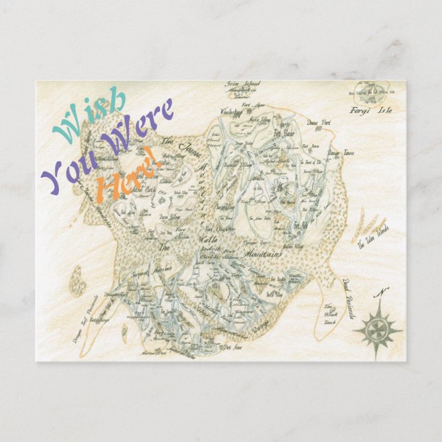 Bezeichnete Karte von Trino (Vorderseite)