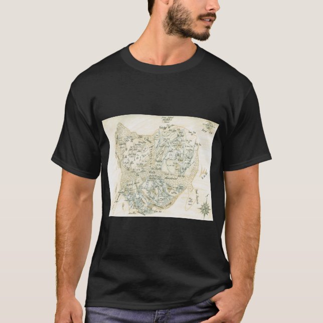 Bezeichnete Karte von Trino T-Shirt (Vorderseite)