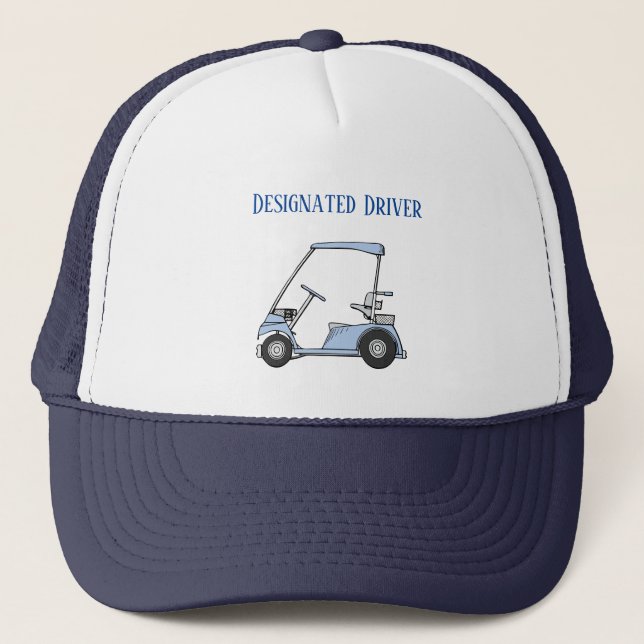 Bezeichneter Fahrer Funny GOLF Truckerkappe (Vorderseite)