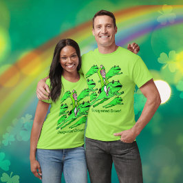 Bezeichneter Fahrer St Patrick's Day Unisex T-Shirt