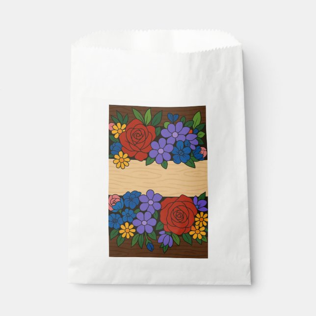 Bezeichnung der Blume Geschenktütchen (Vorderseite)