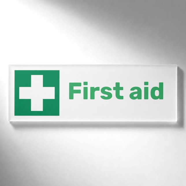 Bezeichnung der ersten Hilfe Personalisiert Namenschild (Vorderseite)