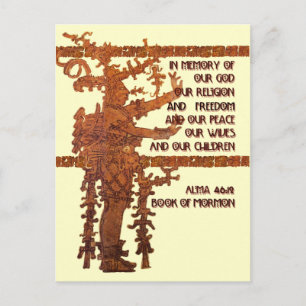 Bezeichnung der Freiheit: Buch Mormon Story Postkarte