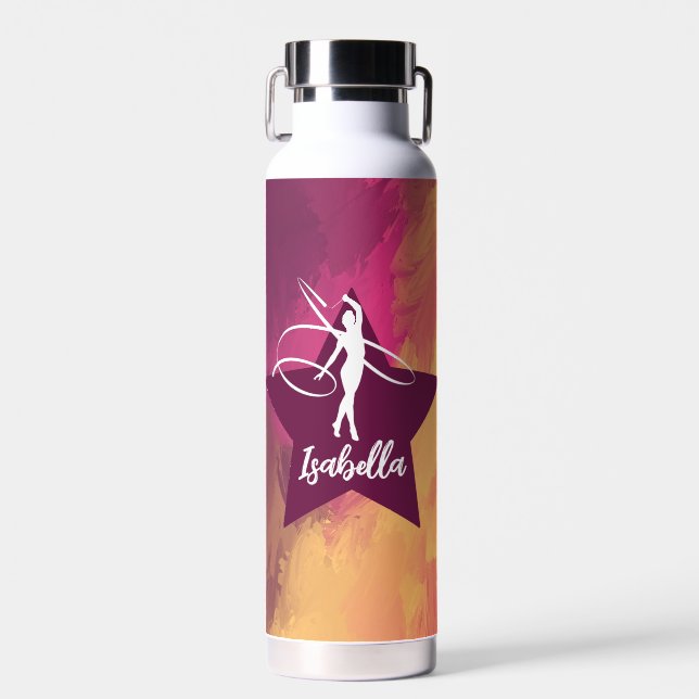 Bezeichnung der Gymnastik Monogramm Trinkflasche (Vorne)