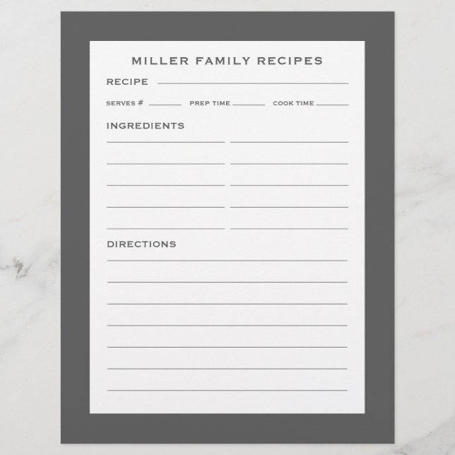 Bezeichnung der Produktbezeichnung | Einfach grau  (Vorderseite)