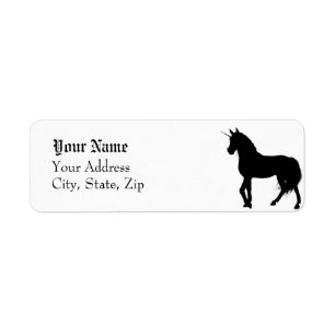 Bezeichnung der Silhouette Unicorn