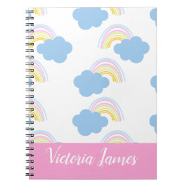 Bezeichnung der Summer Kids Rainbow and Clouds Notizblock