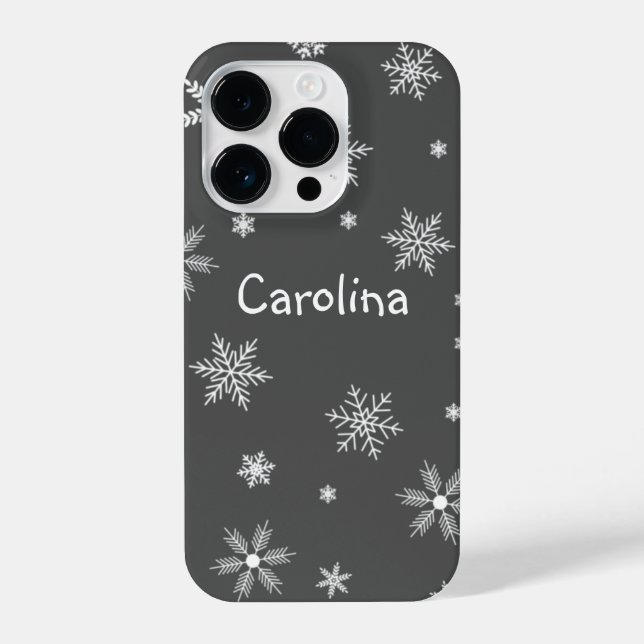 Bezeichnung der Urlaubssaison grau iPhone 14 Pro Hülle (Rückseite)