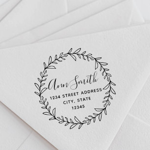 Bezeichnung des Folienkranzes Runde Rücksendeadres Gummistempel