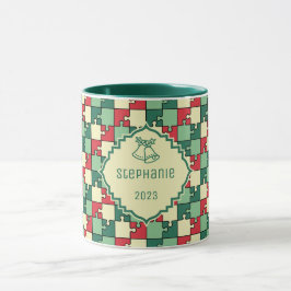 Bezeichnung des geometrischen Musters des Weihnach Tasse