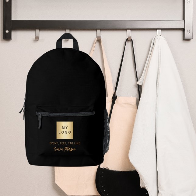 Bezeichnung des Logos für das Schwarze Gold Bedruckter Rucksack (Von Creator hochgeladen)