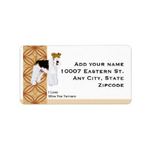 Bezeichnung für das Wire Fox Terrier Rust Design