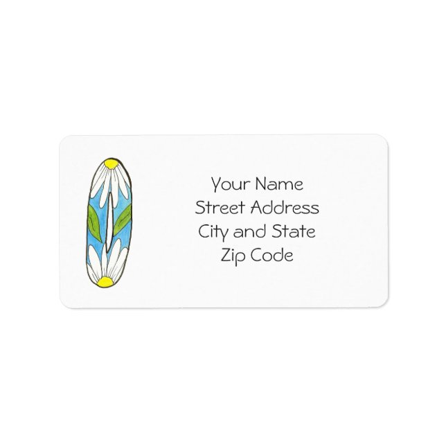 Bezeichnung für die daisy-Adresse zum Personalisie Adressaufkleber (Vorne)