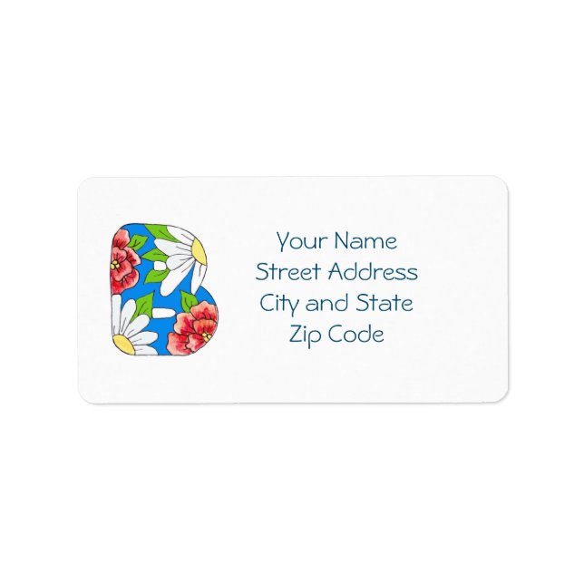 Bezeichnung für die daisy-Adresse zum Personalisie Adressaufkleber (Vorne)