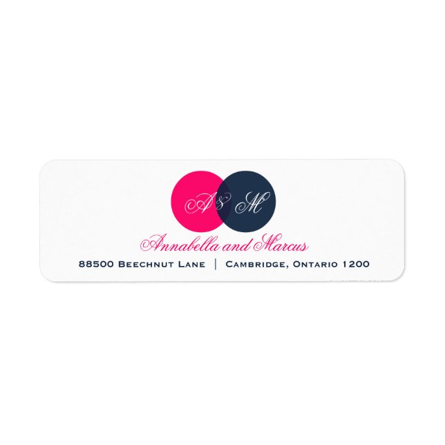 Bezeichnung für die Navy- und Hot-Pink-Monogram-Ad (Vorne)