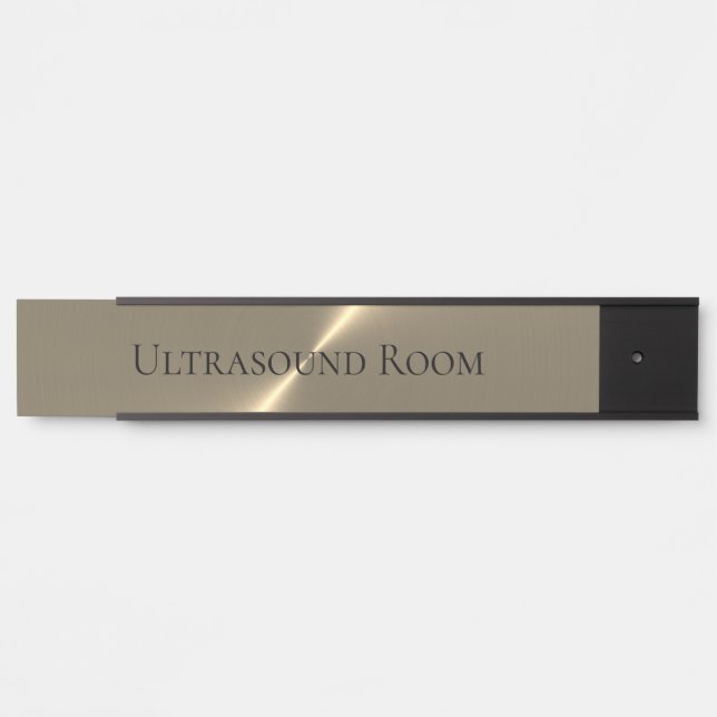 Bezeichnung für die Ultraschallraumplatte Türschild (Vorderseite )