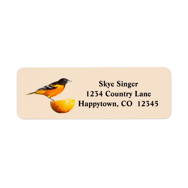 Bezeichnung für geometrische Oriole-Bird/Orange-Rü (Vorne)