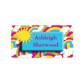 Bezeichnung für Sun Rainbow Adressaufkleber