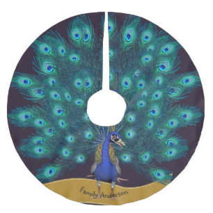Bezeichnung PEACOCK Weihnachtsbäume Rock Dekoratio Polyester Weihnachtsbaumdecke