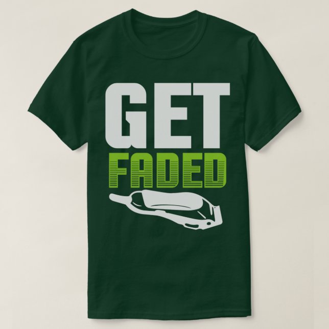 Beziehen Sie sich verblasste Barberquote 2 T-Shirt (Design vorne)