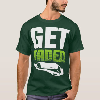 Beziehen Sie sich verblasste Barberquote 2 T-Shirt