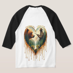 Beziehung zwischen dem Jäger-Grizzly-Bär und dem H T-Shirt