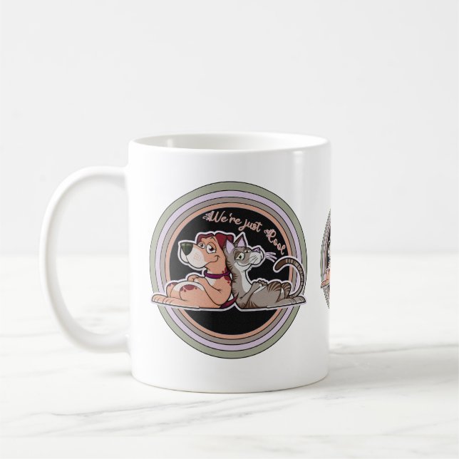 Beziehung zwischen Hunde und Katzen Kaffeetasse (Links)