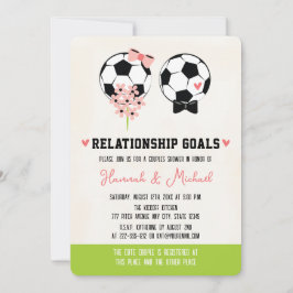 Beziehungen Goals Soccer Couples Dusche Einladung