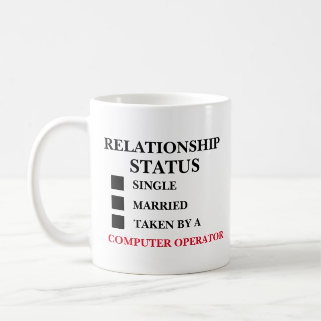Beziehungsstatus des Computers Kaffeetasse (Links)