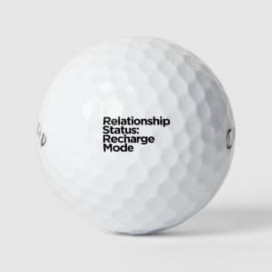 Beziehungsstatus: Nachladen Lustiges Geschenk Golfball
