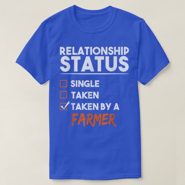 Beziehungsstatus von einem Bauer, der von der sonn T-Shirt (Design vorne)