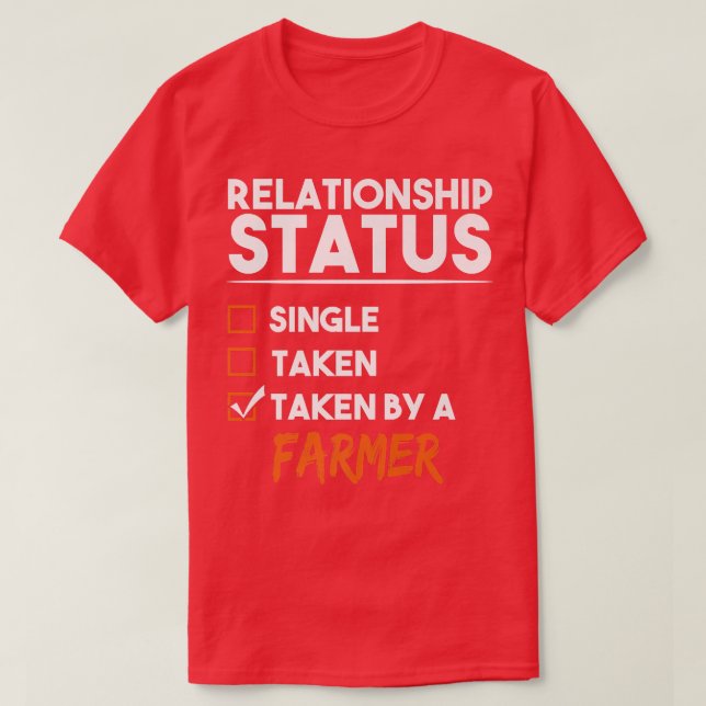 Beziehungsstatus von einem Bauer, der von der sonn T-Shirt (Design vorne)