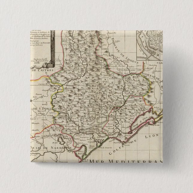 Beziers Frankreich Button (Vorderseite)