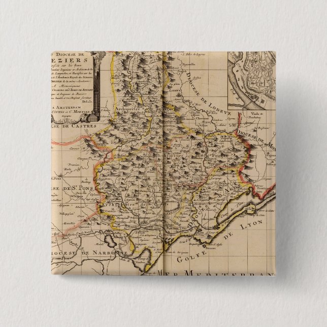 Beziers Frankreich Button (Vorderseite)