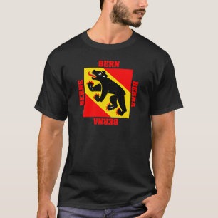 Bezirk-Flagge Berns die Schweiz T-Shirt