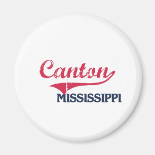 Bezirk-Mississippi-Stadt-Klassiker Magnet